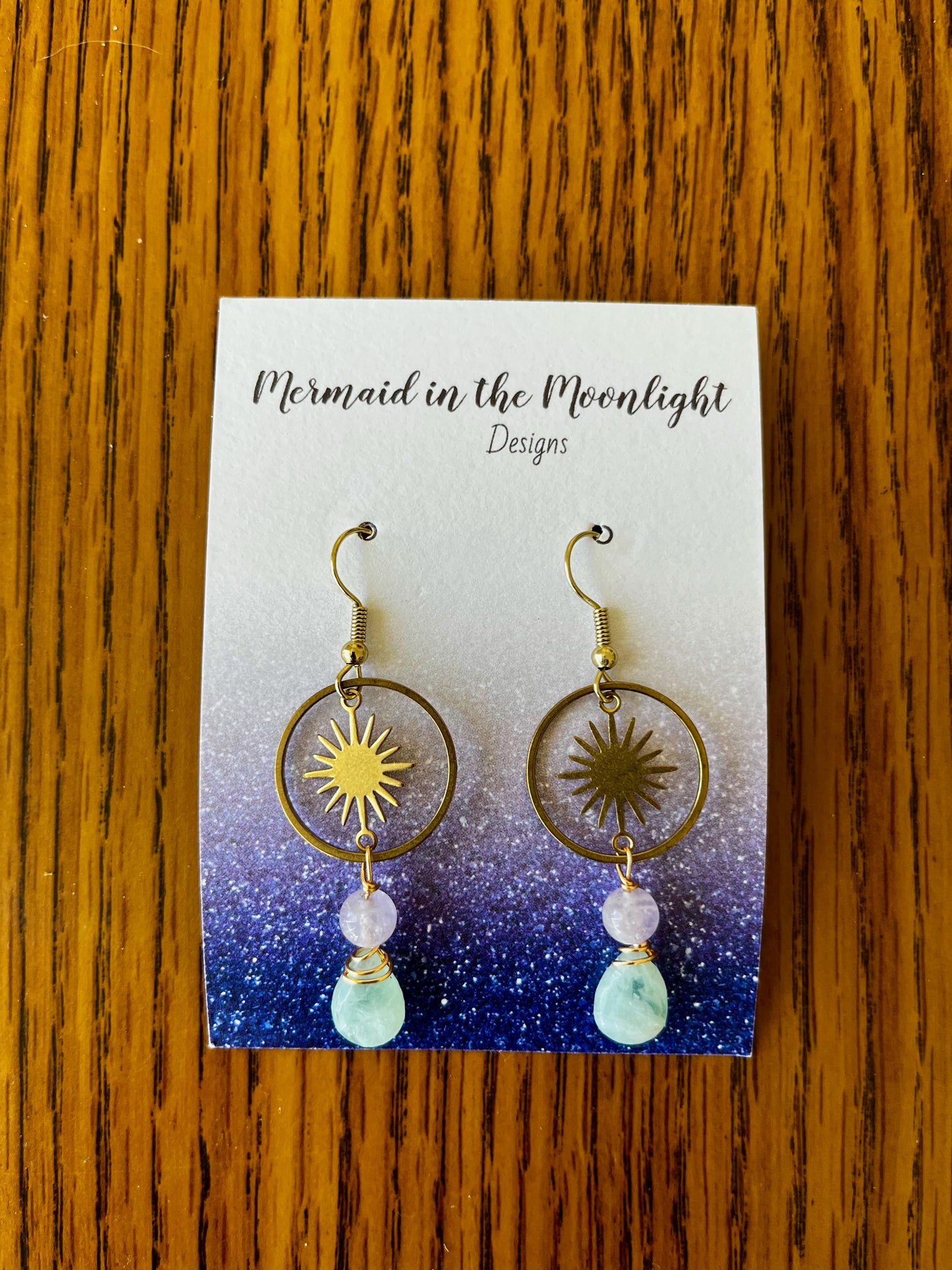 Flourite and Amethyst Sundrops