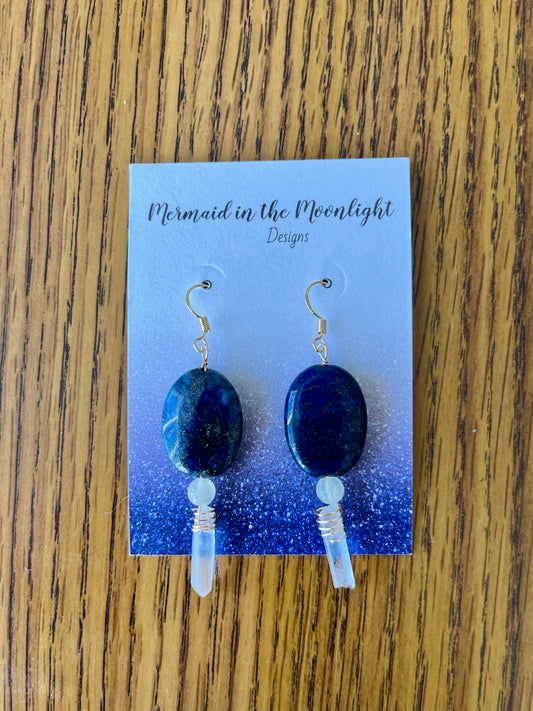 Lapis and Calcite quarts points